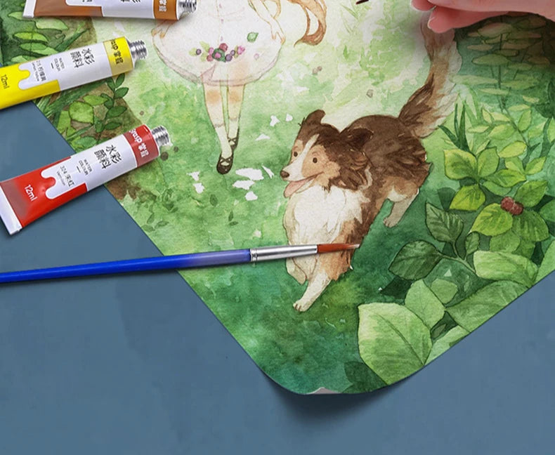 مجموعة ألوان مائية للرسم – ألوان زاهية وسهلة المزج