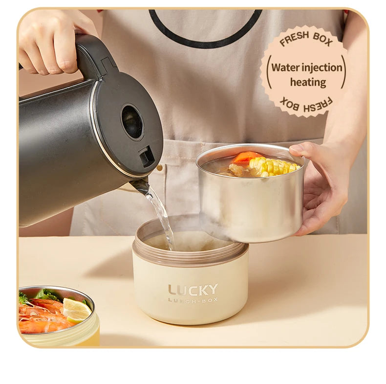 Stainless Steel Cartoon Food Container – Leakproof & Insulated