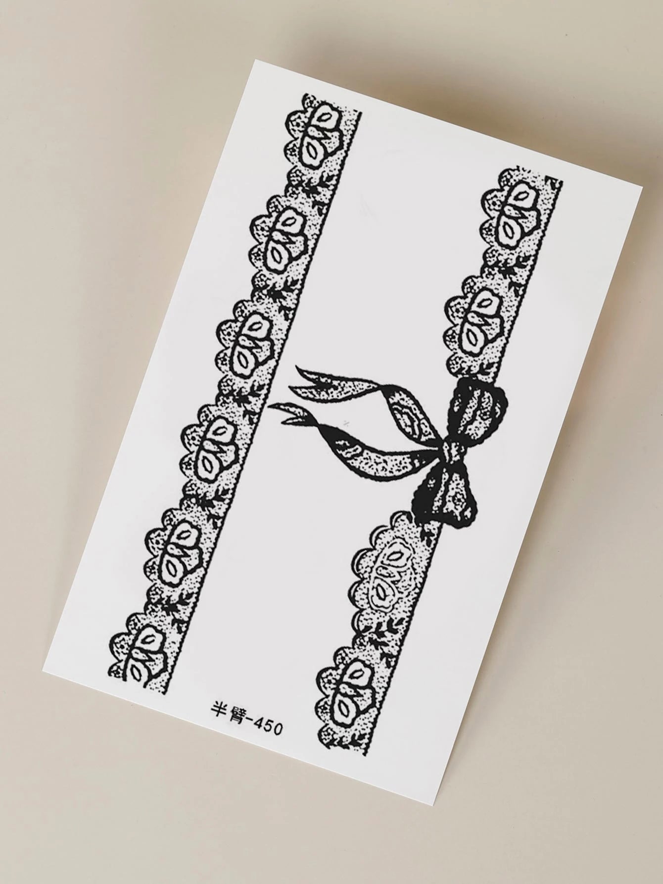 Lace & Bow Temporary Tattoos