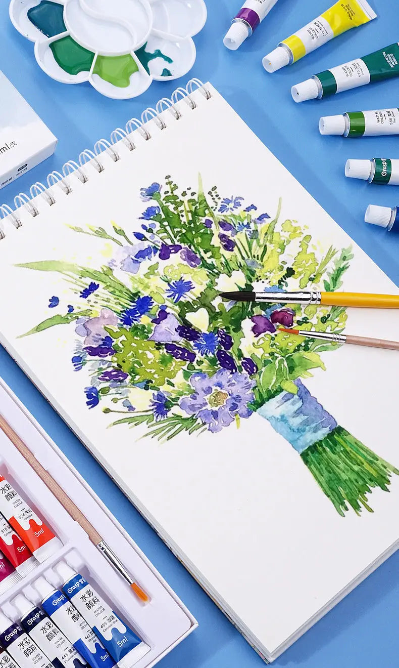 مجموعة ألوان مائية للرسم – ألوان زاهية وسهلة المزج