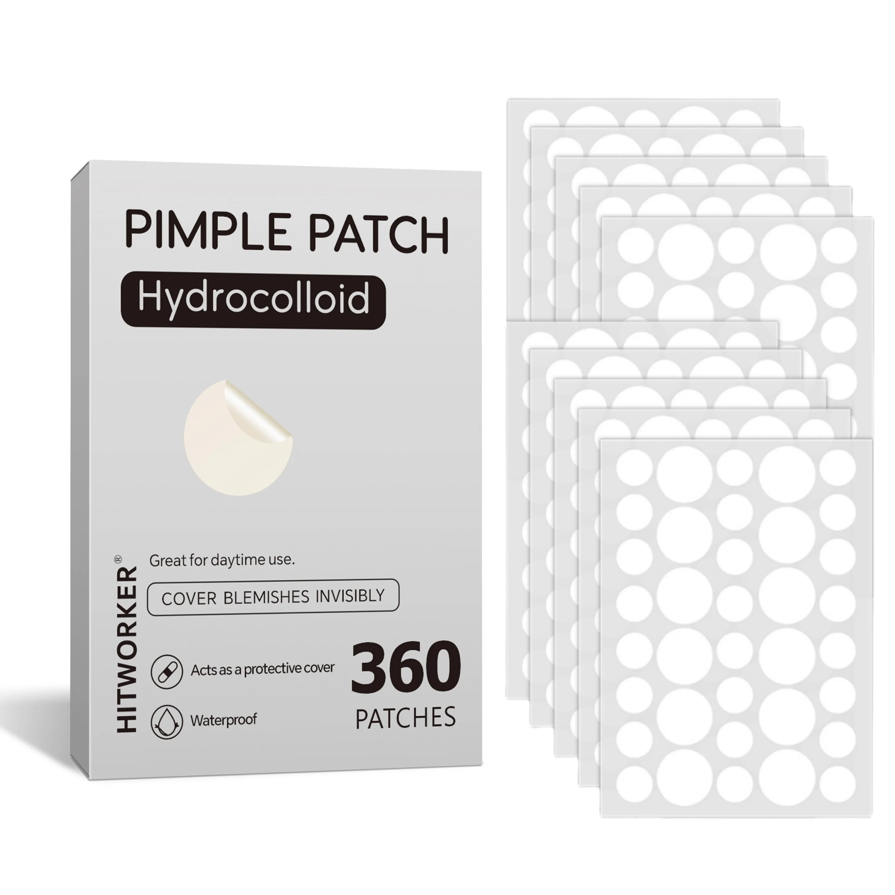 Invisible Acne Patches – 360pcs Healing Set