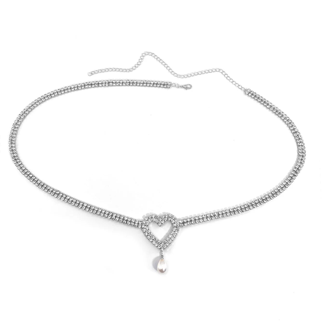 Glam Pearl & Rhinestone Waist Chain