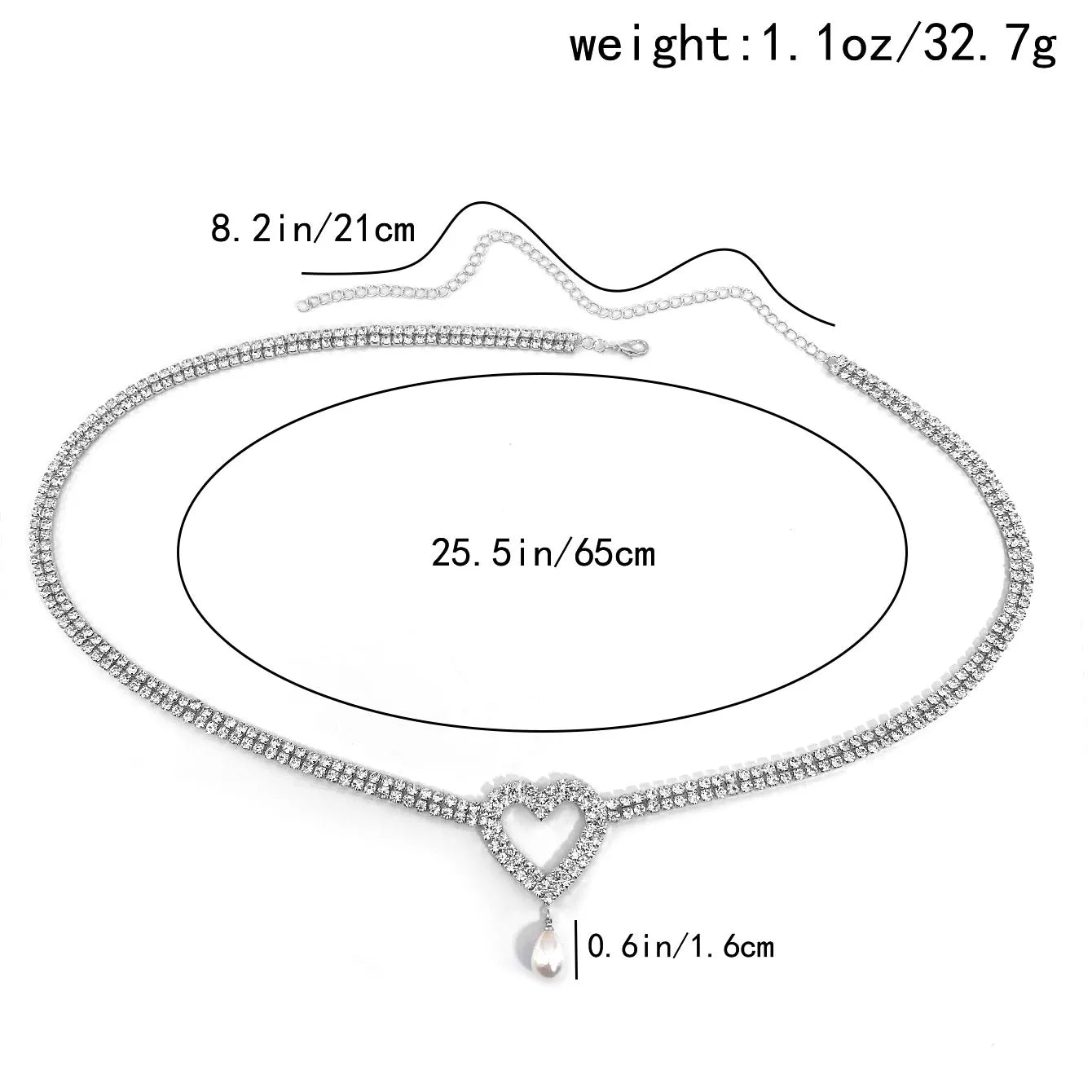 Glam Pearl & Rhinestone Waist Chain