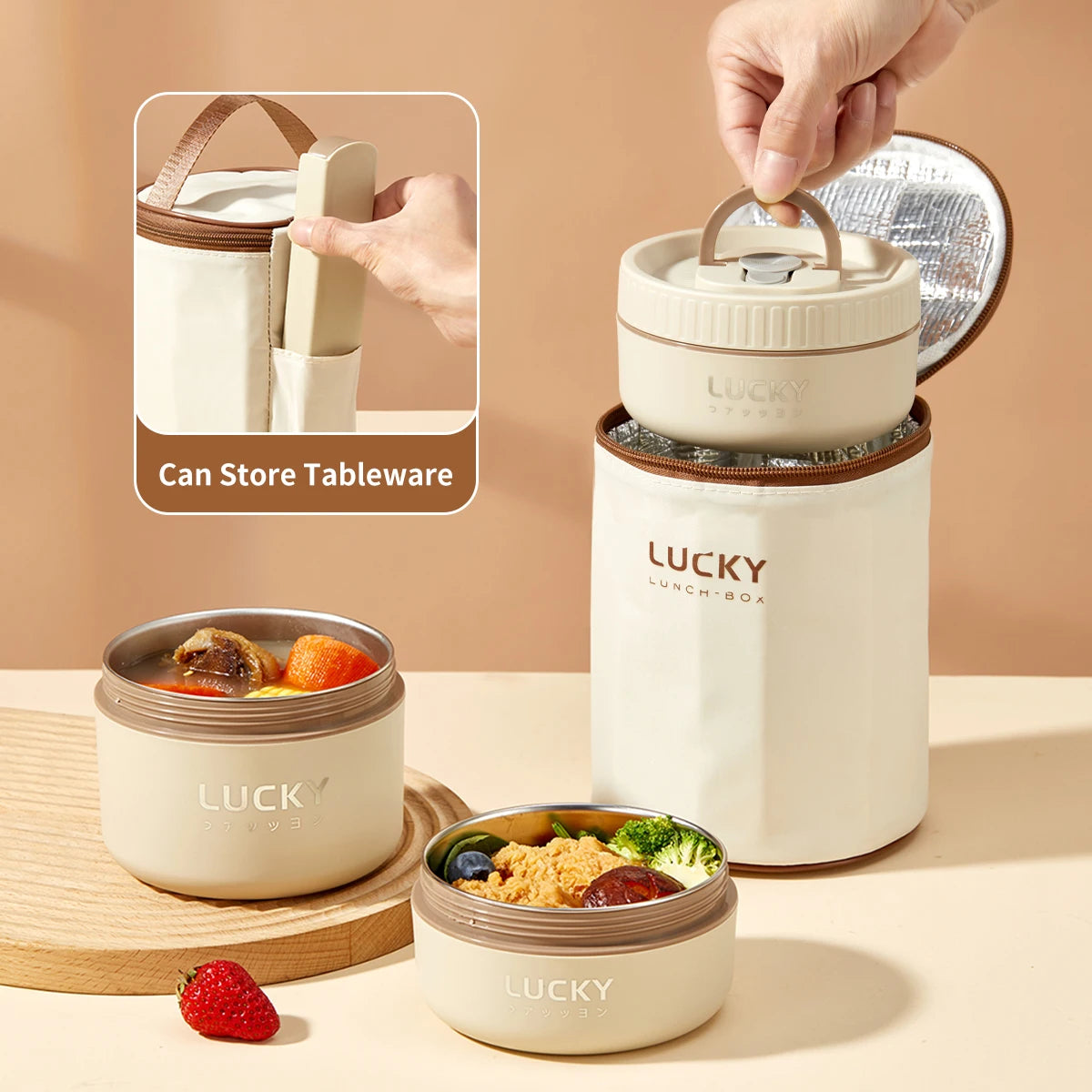 Stainless Steel Cartoon Food Container – Leakproof & Insulated