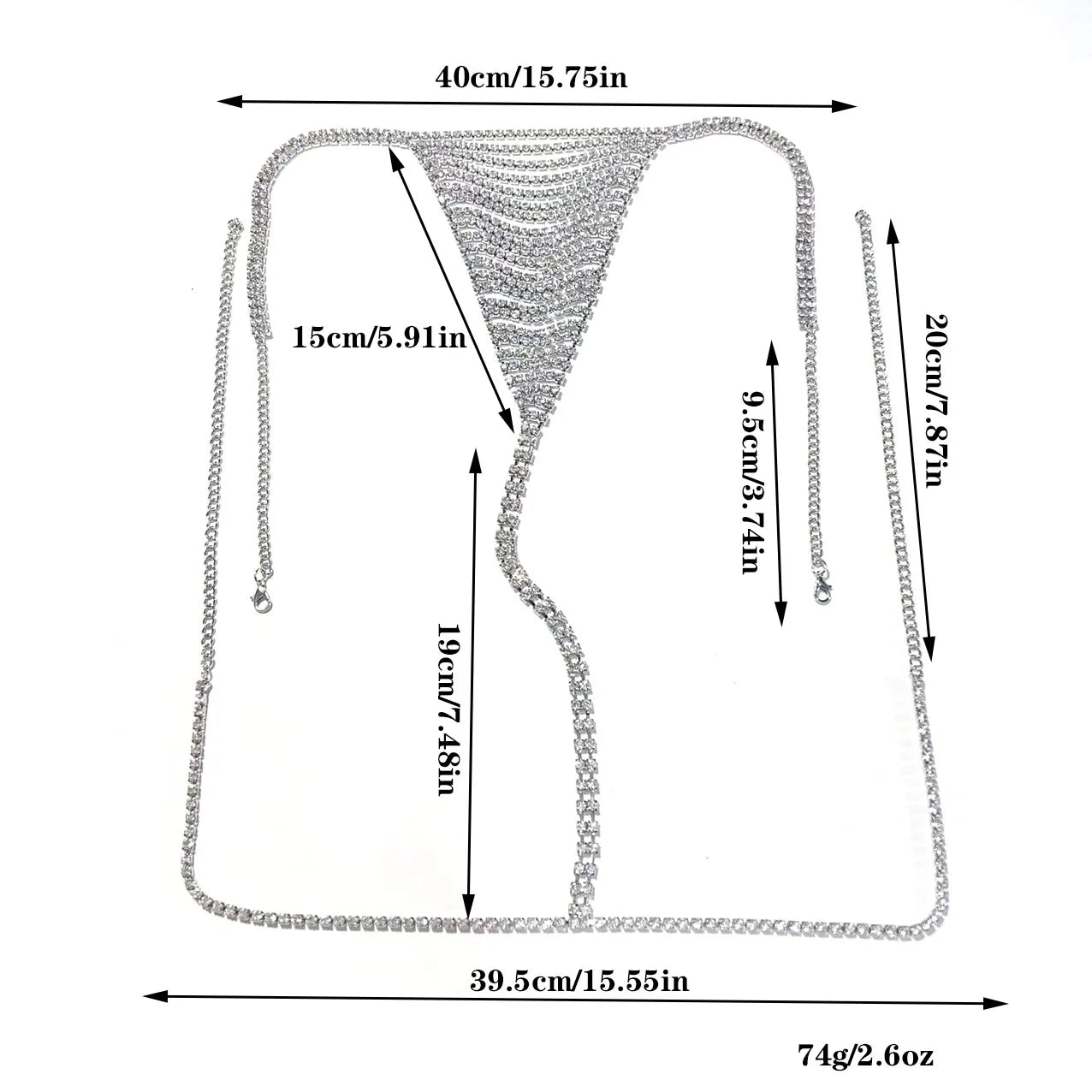 Glam Crystal Body Jewelry Set